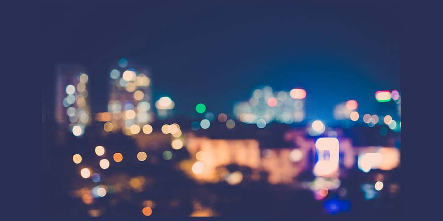 city lights blurred